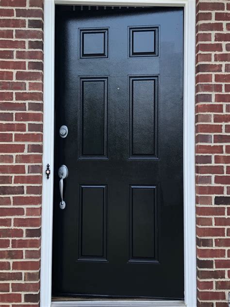 black paint for metal house door|best paint for exterior metal door.